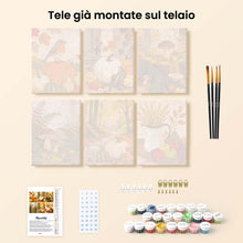 Carica l'immagine nel visualizzatore di Gallery, Mini Set Dipingere con i numeri 15x20cm (6 pezzi) - Sentiero del Raccolto