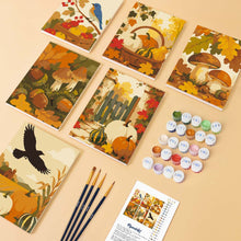 Carica l'immagine nel visualizzatore di Gallery, Mini Set Dipingere con i numeri 15x20cm (6 pezzi) - Raccolto Autunnale Selvatico
