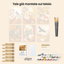 Carica l'immagine nel visualizzatore di Gallery, Mini Set Dipingere con i numeri 15x20cm (6 pezzi) - Raccolto Autunnale Selvatico