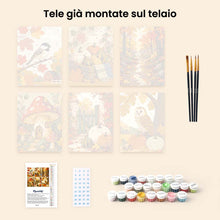 Carica l'immagine nel visualizzatore di Gallery, Mini Set Dipingere con i numeri 15x20cm (6 pezzi) - Raccolto nel Bosco