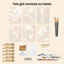 Carica l'immagine nel visualizzatore di Gallery, Mini Set Dipingere con i numeri 15x20cm (6 pezzi) - Raccolto nel Bosco