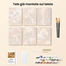 Carica l'immagine nel visualizzatore di Gallery, Mini Set Dipingere con i numeri 15x20cm (6 pezzi) - Raccolto nel Bosco