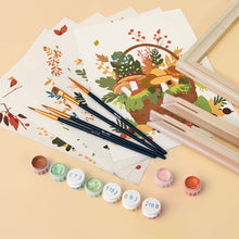 Carica l'immagine nel visualizzatore di Gallery, Mini Set Dipingere con i numeri 15x20cm (6 pezzi) - Cesto del Bosco