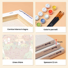 Carica l'immagine nel visualizzatore di Gallery, Mini Set Dipingere con i numeri 15x20cm (6 pezzi) - Cesto del Bosco