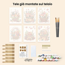 Carica l'immagine nel visualizzatore di Gallery, Mini Set Dipingere con i numeri 15x20cm (6 pezzi) - Cesto del Bosco