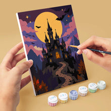 Carica l'immagine nel visualizzatore di Gallery, Mini Set Dipingere con i numeri 15x20cm (6 pezzi) - Notti Autunnali Infestate
