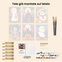 Carica l'immagine nel visualizzatore di Gallery, Mini Set Dipingere con i numeri 15x20cm (6 pezzi) - Notti Autunnali Infestate