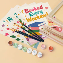 Carica l'immagine nel visualizzatore di Gallery, Mini Set Dipingere con i numeri 15x20cm (6 pezzi) - Amante dei Libri Mood