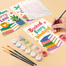 Carica l'immagine nel visualizzatore di Gallery, Mini Set Dipingere con i numeri 15x20cm (6 pezzi) - Amante dei Libri Mood