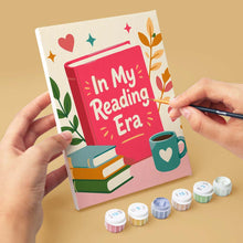 Carica l'immagine nel visualizzatore di Gallery, Mini Set Dipingere con i numeri 15x20cm (6 pezzi) - Amante dei Libri Mood