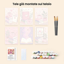 Carica l'immagine nel visualizzatore di Gallery, Mini Set Dipingere con i numeri 15x20cm (6 pezzi) - Atmosfera Magica di Lettura