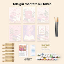 Carica l'immagine nel visualizzatore di Gallery, Mini Set Dipingere con i numeri 15x20cm (6 pezzi) - Atmosfera Magica di Lettura