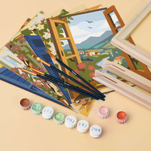 Carica l'immagine nel visualizzatore di Gallery, Mini Set Dipingere con i numeri 15x20cm (6 pezzi) - Finestre sull'Oceano