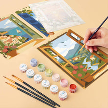 Carica l'immagine nel visualizzatore di Gallery, Mini Set Dipingere con i numeri 15x20cm (6 pezzi) - Finestre sull'Oceano