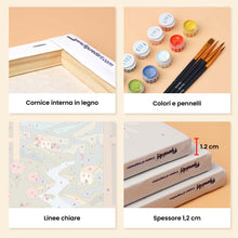 Carica l'immagine nel visualizzatore di Gallery, Mini Set Dipingere con i numeri 15x20cm (6 pezzi) - Finestre sull'Oceano