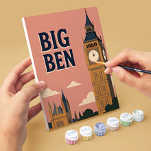 Carica l'immagine nel visualizzatore di Gallery, Mini Set Dipingere con i numeri 15x20cm (6 pezzi) - Cartoline da Londra