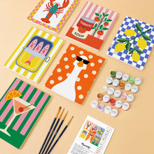 Carica l'immagine nel visualizzatore di Gallery, Mini Set Dipingere con i numeri 15x20cm (6 pezzi) - Dispensa Pop Art