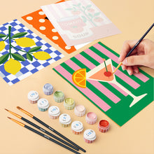 Carica l'immagine nel visualizzatore di Gallery, Mini Set Dipingere con i numeri 15x20cm (6 pezzi) - Dispensa Pop Art