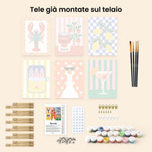 Carica l'immagine nel visualizzatore di Gallery, Mini Set Dipingere con i numeri 15x20cm (6 pezzi) - Dispensa Pop Art