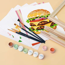 Carica l'immagine nel visualizzatore di Gallery, Mini Set Dipingere con i numeri 15x20cm (6 pezzi) - Set Cibo Sfizioso