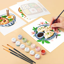 Carica l'immagine nel visualizzatore di Gallery, Mini Set Dipingere con i numeri 15x20cm (6 pezzi) - Set Cibo Sfizioso