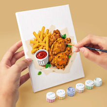 Carica l'immagine nel visualizzatore di Gallery, Mini Set Dipingere con i numeri 15x20cm (6 pezzi) - Set Cibo Sfizioso