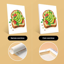 Carica l'immagine nel visualizzatore di Gallery, Mini Set Dipingere con i numeri 15x20cm (6 pezzi) - Set Cibo Sfizioso