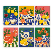 Carica l'immagine nel visualizzatore di Gallery, Mini Set Dipingere con i numeri 15x20cm (6 pezzi) - Collezione Tavola Italiana Figured'Art