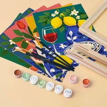Carica l'immagine nel visualizzatore di Gallery, Mini Set Dipingere con i numeri 15x20cm (6 pezzi) - Collezione Tavola Italiana