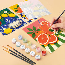 Carica l'immagine nel visualizzatore di Gallery, Mini Set Dipingere con i numeri 15x20cm (6 pezzi) - Collezione Tavola Italiana