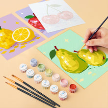 Carica l'immagine nel visualizzatore di Gallery, Mini Set Dipingere con i numeri 15x20cm (6 pezzi) - Collezione Frutta Disco
