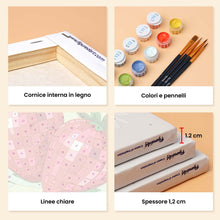 Carica l'immagine nel visualizzatore di Gallery, Mini Set Dipingere con i numeri 15x20cm (6 pezzi) - Collezione Frutta Disco