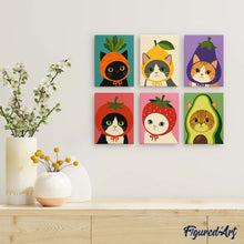 Carica l'immagine nel visualizzatore di Gallery, Mini Set Dipingere con i numeri 15x20cm (6 pezzi) - Teste dell'Orto