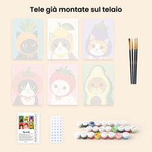 Carica l'immagine nel visualizzatore di Gallery, Mini Set Dipingere con i numeri 15x20cm (6 pezzi) - Teste dell'Orto
