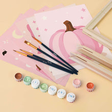 Carica l'immagine nel visualizzatore di Gallery, Mini Set Dipingere con i numeri 15x20cm (6 pezzi) - Dolce Halloween Rosa