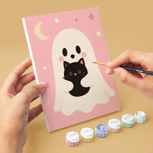 Carica l'immagine nel visualizzatore di Gallery, Mini Set Dipingere con i numeri 15x20cm (6 pezzi) - Dolce Halloween Rosa