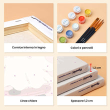Carica l'immagine nel visualizzatore di Gallery, Mini Set Dipingere con i numeri 15x20cm (6 pezzi) - Dolce Halloween Rosa