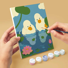 Carica l'immagine nel visualizzatore di Gallery, Mini Set Dipingere con i numeri 15x20cm (6 pezzi) - Vita nello Stagno