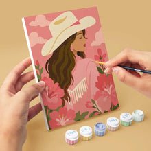 Carica l'immagine nel visualizzatore di Gallery, Mini Set Dipingere con i numeri 15x20cm (6 pezzi) - Cowgirl Rosa