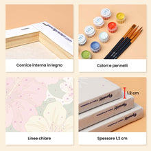 Carica l'immagine nel visualizzatore di Gallery, Mini Set Dipingere con i numeri 15x20cm (6 pezzi) - Cowgirl Rosa