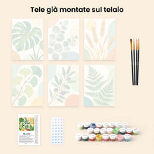 Carica l'immagine nel visualizzatore di Gallery, Mini Set Dipingere con i numeri 15x20cm (6 pezzi) - Illustrazioni Botaniche
