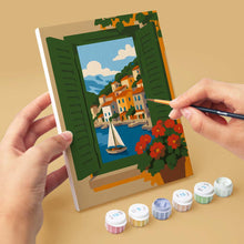 Carica l'immagine nel visualizzatore di Gallery, Mini Set Dipingere con i numeri 15x20cm (6 pezzi) - Vedute dalla Finestra