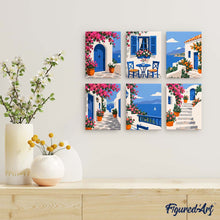 Carica l'immagine nel visualizzatore di Gallery, Mini Set Dipingere con i numeri 15x20cm (6 pezzi) - Fascino Greco