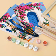 Carica l'immagine nel visualizzatore di Gallery, Mini Set Dipingere con i numeri 15x20cm (6 pezzi) - Fascino Greco