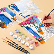 Carica l'immagine nel visualizzatore di Gallery, Mini Set Dipingere con i numeri 15x20cm (6 pezzi) - Fascino Greco