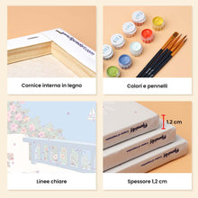 Carica l'immagine nel visualizzatore di Gallery, Mini Set Dipingere con i numeri 15x20cm (6 pezzi) - Fascino Greco