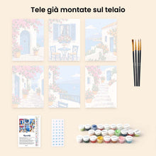 Carica l'immagine nel visualizzatore di Gallery, Mini Set Dipingere con i numeri 15x20cm (6 pezzi) - Fascino Greco