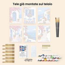 Carica l'immagine nel visualizzatore di Gallery, Mini Set Dipingere con i numeri 15x20cm (6 pezzi) - Fascino Greco
