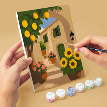 Carica l'immagine nel visualizzatore di Gallery, Mini Set Dipingere con i numeri 15x20cm (6 pezzi) - Vedute Mediterranee