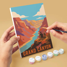 Carica l'immagine nel visualizzatore di Gallery, Mini Set Dipingere con i numeri 15x20cm (6 pezzi) - Parchi Nazionali -  Deserto del Sud-Ovest